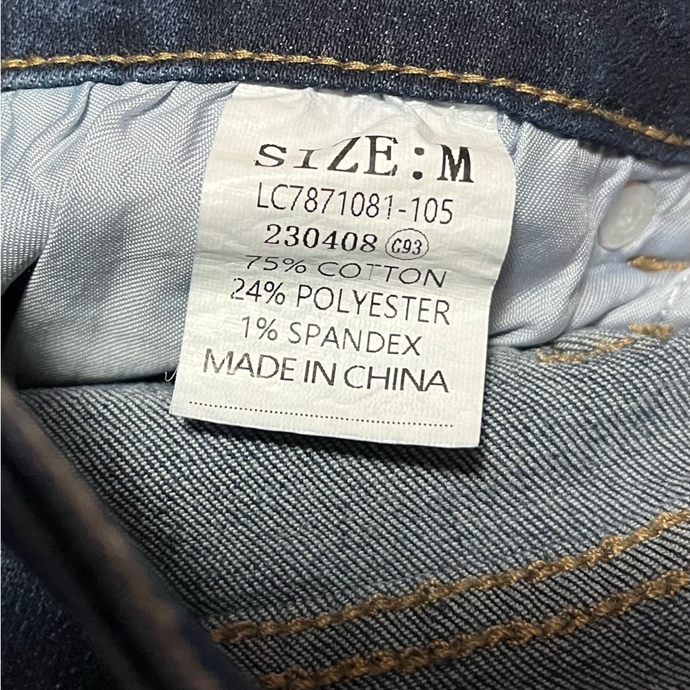 Vetinee Women’s Slim Fit High Waisted Denim Capri Jeans Medium - Picture 3 of 5
